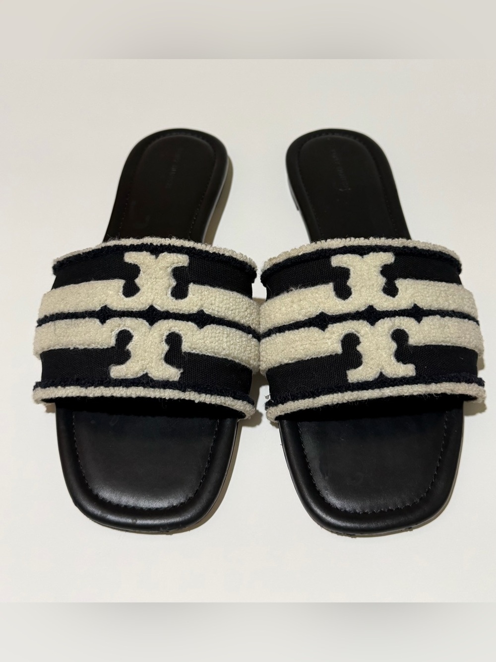 Tory Burch Striped Slides Women's Size 9.5